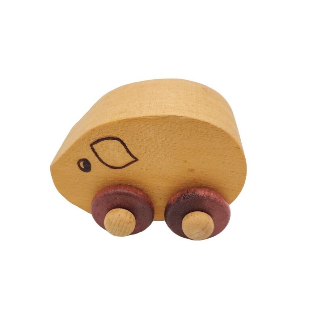 Vintage Montgomery Schoolhouse Vermont Inc‎ Set Of 11 Wooden Rolling Toys